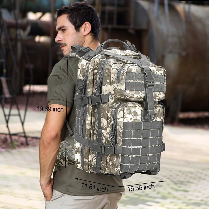 EMDMAK Military Tactical Backpack, 42L Large Military Pack Army 3 Day Assault Pack Molle Bag Rucksack for Outdoor Hiking Camping Hunting - Image 5